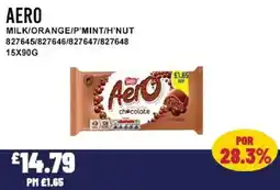 Bestway AERO Milk/orange/p'mint/h'nut offer