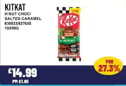 Bestway KITKAT H'nut choc/ salted caramel offer
