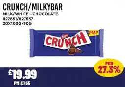 Bestway CRUNCH/MILKYBAR Milk/white - chocolate offer