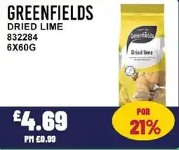 Bestway GREENFIELDS Dried lime offer