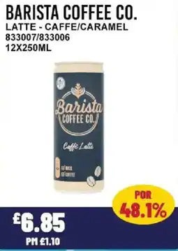 Bestway BARISTA COFFEE CO. Latte - caffe/caramel offer