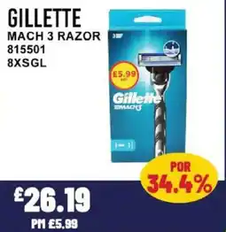 Bestway GILLETTE Mach 3 razor offer