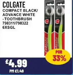Bestway COLGATE Compact black/ advance white -toothbrush offer