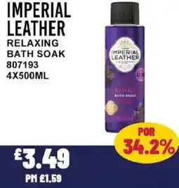 Bestway IMPERIAL LEATHER Relaxing bath soak offer