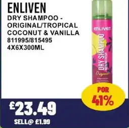 Bestway ENLIVEN Dry shampoo - original/tropical coconut & vanilla offer