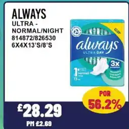 Bestway ALWAYS Ultra- normal/night offer
