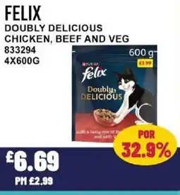 Bestway FELIX Doubly delicious chicken, beef and veg offer