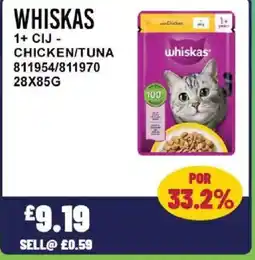 Bestway WHISKAS 1+ CIJ - chicken/tuna offer