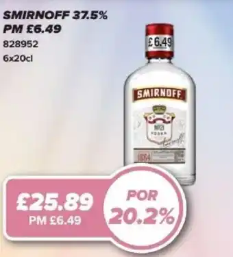 Smirnoff 37.5%
