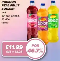 Bestway RUBICON Real fruit squash offer