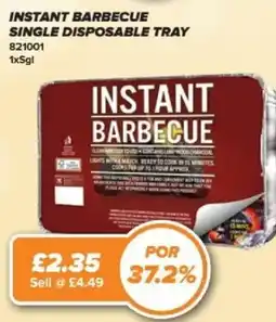 Bestway INSTANT BARBECUE Single disposable tray offer
