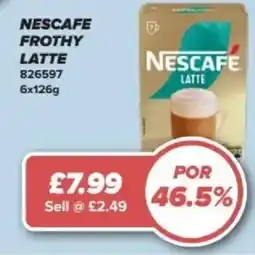Bestway NESCAFE Frothy latte offer