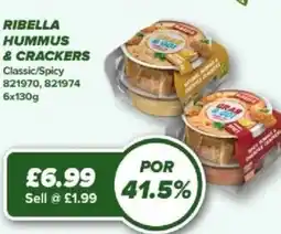 Bestway RIBELLA HUMMUS & CRACKERS Classic/Spicy offer