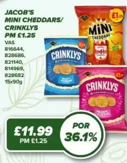 Bestway JACOB'S Mini cheddars/ crinklys offer