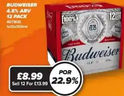 Bestway BUDWEISER 4.5% ABV offer
