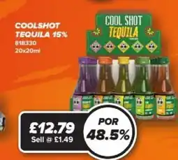 Bestway Coolshot tequila 15% offer