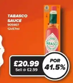 Bestway TABASCO Sauce offer
