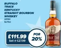 Bestway BUFFALO Trace kentucky straight bourbon whiskey offer