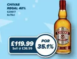 Bestway CHIVAS REGAL 40% offer