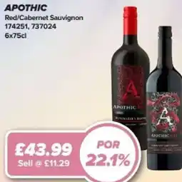 Bestway APOTHIC Red/Cabernet Sauvignon offer