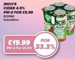 Bestway Inch's cider 4.5% offer