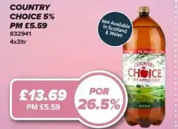 Bestway Country choice 5% offer