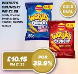 Bestway WOTSITS Crunchy Really Cheesy/ Sweet & Spicy offer