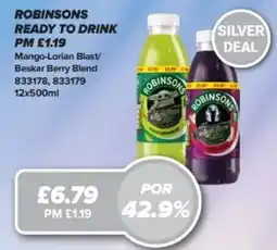 Bestway ROBINSONS Ready to drink offer