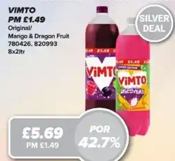 Bestway VIMTO Original/ Mango & Dragon Fruit offer