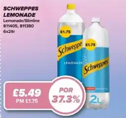 Bestway SCHWEPPES Lemonade/Slimline offer