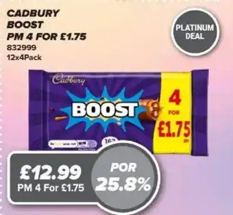 Bestway CADBURY Boost offer