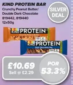 Bestway KIND PROTEIN BAR Crunchy Peanut Butter/ Double Dark Chocolate offer