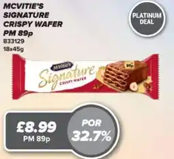 Bestway MCVITIE'S Signature crispy wafer offer