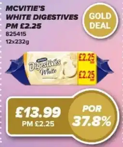Bestway MCVITIE'S White digestives gold offer