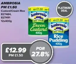 Bestway AMBROSIA Custard/Cream Rice offer