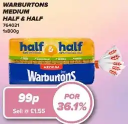 Bestway Warburtons medium half & half offer