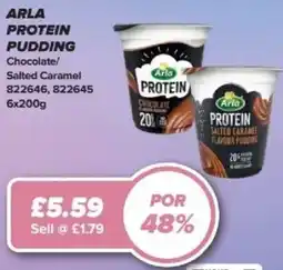 Bestway Arla protein pudding Chocolate/ Salted Caramel offer