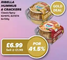Bestway Ribella hummus & crackers Classic/Spicy offer