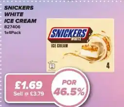 Bestway SNICKERS White ice cream offer