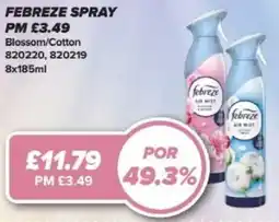 Bestway FEBREZE SPRAY Blossom/Cotton offer