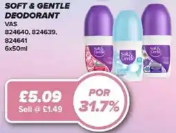 Bestway SOFT & GENTLE Deodorant offer