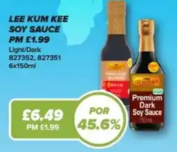Bestway LEE KUM KEE Soy sauce Light/Dark offer