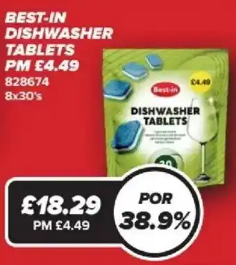 Bestway BEST-IN Dishwasher tablets offer