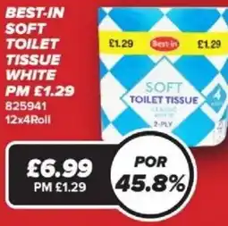 Bestway BEST-IN Soft toilet tissue white offer
