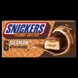 Iceland Snickers Peanut Butter Ice Cream Creamy 6 x 39g = 234g offer
