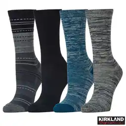 Costco Kirkland Signature Ladies Merino Wool Blend Sock, 4 Pack offer