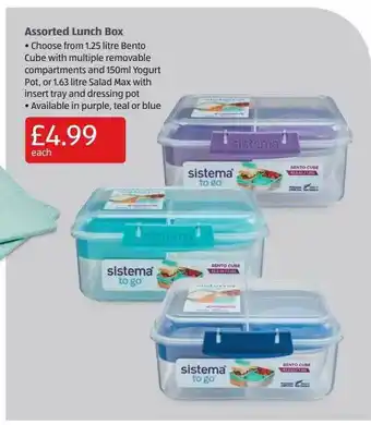 Aldi Assorted Lunch Box offer