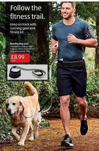 Aldi Running Dog Lead offer