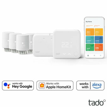 Costco Tado Home Bundle - Wireless Starter Kit with 4 x Universal Smart Radiator Thermostats offer