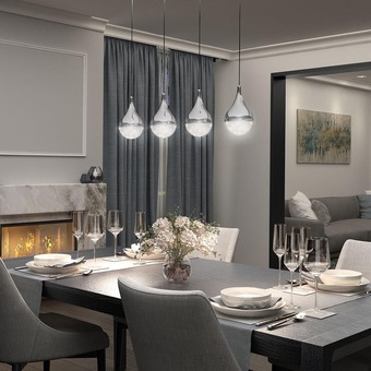 Costco Artika Glitzer 4 Pendant LED Light offer